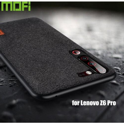 For Lenovo Z6 Pro Case Lenovo Z6 Lite Case Shockproof Silicone Fabric Cloth Back Cover Capas MOFi Original Global Protect Cases