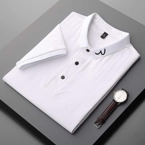 New Men T-shirt Men Short Sleeve Shirts Polo Shirts Brand Mens Clothing Cotton High quality Golf wear Tops Summer Sportwear