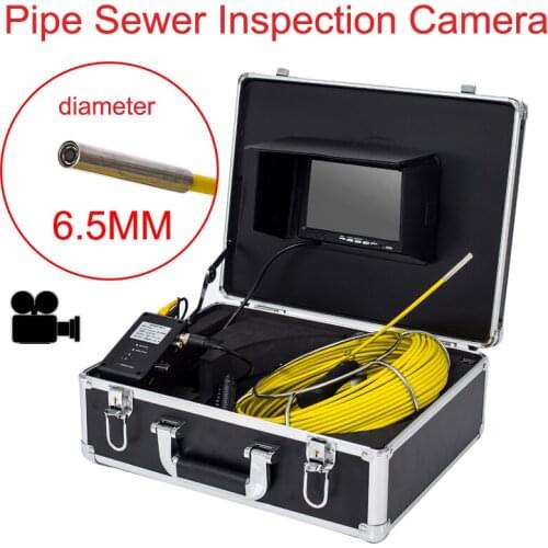 Hot 20m Cable Underwater Duct Cleaning Pipe Wall Sewer Inspection Camera System 7" LCD Monitor 6.5mm Lens