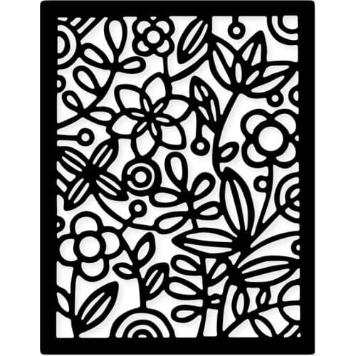 Square hollow flowers background Metal Cutting Dies 2019 New Craft DIY Scrapbooking Die Cuts Decor Embossing Stencil Card Making