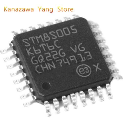 1 Pcs 5 Pcs/Lot Brand New STM8S005K6T6C STM8S005 K6T6 QFP-32 8-bit Microcontroller IC In Stock Best Quality