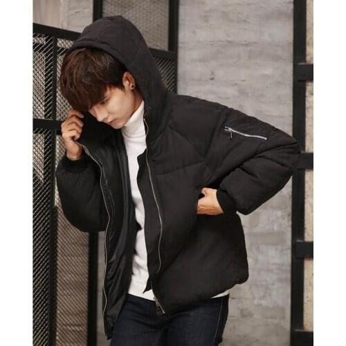 2021 New Fashion Men Winter Jacket Coat Hooded Warm Winter Coat Casual Slim Overcoat