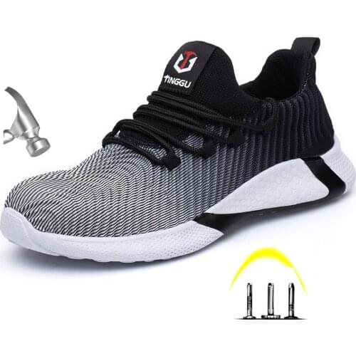 Drop Ship Mens Indestructible Shoes Men Steel Toe Anti Smashing Work Shoes Women Puncture Proof Safety Shoes Boots