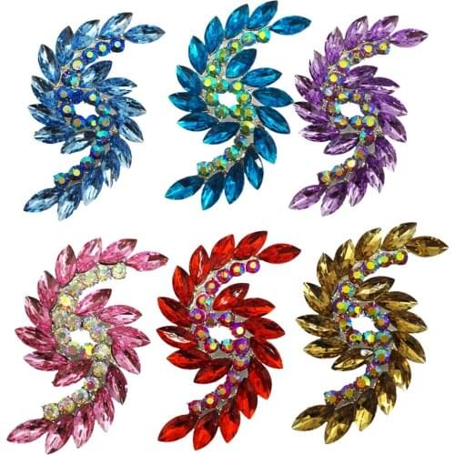 Mixed Colors Flower Brooches Wholesale Fashion Bridal Wedding Boutonniere Holding Flower Accessories BRO25