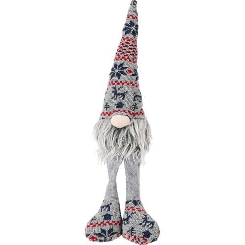 Adornos Navidad 2022 Natal Knit Printed Gray Christmas Scavenger Christmas Decorations For Home kids Christmas Gift