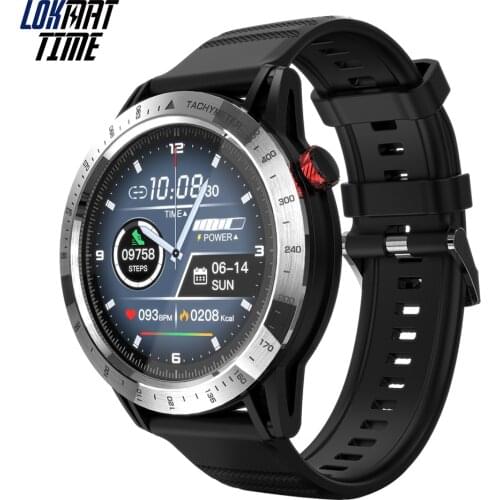 Lokmat Time Comet Smart Watch Men 1.3 inch Full Round Touch Sport Smartwatches Reloj Inteligente Phone Partner for Android IOS