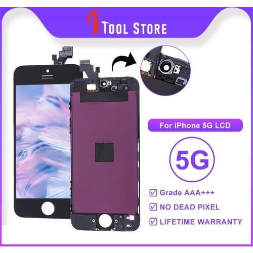 Grade AAA+++ For iPhone 5G LCD Touch Screen Digitizer Assembly replacement For iPhone5G Display No Dead Pixel With Free Gift