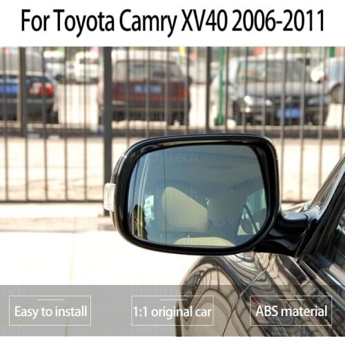 Heated Side View Exterior Wide Angle Left & Right Rearview Mirror Glass for Toyota Camry XV40 2006-2011