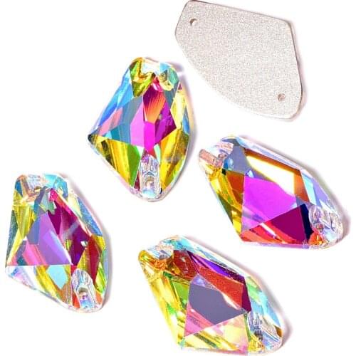 High Quality Axe Shape Glass Strass Sew On Rhinestone стразы Sewing Rhinestone Flatback Lovely Diamond Wedding Decoration B3591