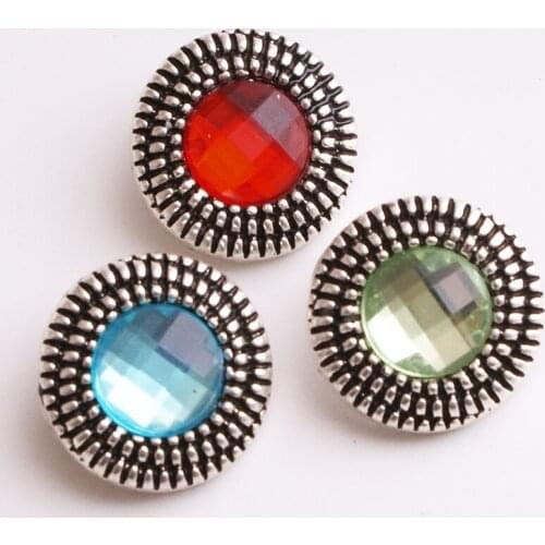 XH3781 18mm whirl Vintage Metal Snap button jewelry