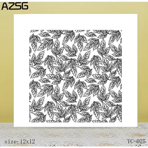 ZhuoAng A pile of leaves Clear Stamps For DIY Scrapbooking/Card Making Decorative Silicon Stamp Crafts