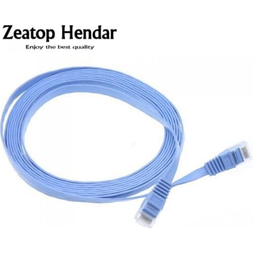 1Pcs RJ45 CAT6 Flat Ethernet Patch Network Lan Cable 3m Connector