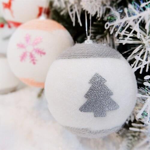 2 PCS Xmas Party Hanging Ball Decoration Ball Bauble Christmas Xmas Tree Ball Festival Navidad Party Decoration For Home