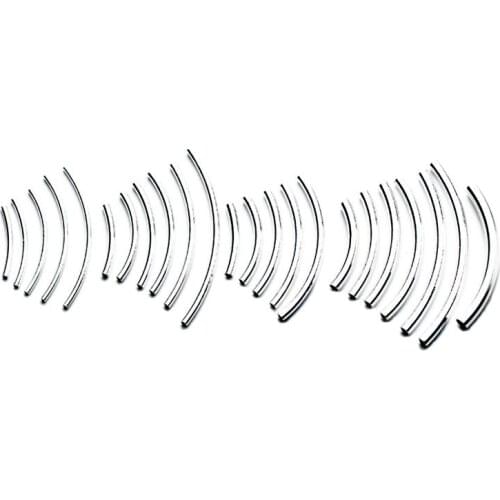 20/25/30/35/40mm DIY jewelry findings connector tube S925 silver varies sizes options 2.0mm Thickness