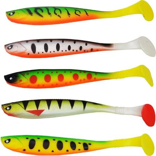 5pcs/Lot Soft PVC Fishing Lure 12cm 10g Artificial Bait 3D Bionic Fish Eyes Goods for Fishing Sea Fishing Pva Swimbait Wobblers