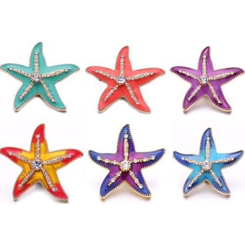 5pcs/lot New Snap Button Jewelry Oil Painting Crystal 18mm 20mm Snap Buttons Ginger Charms Fit Leather Silver Snap Bracelet