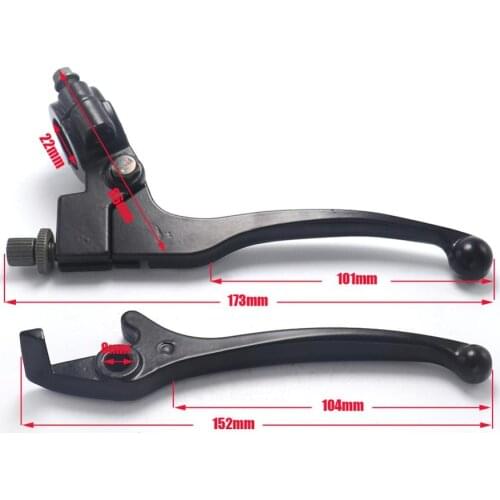 Aluminum alloy 22mm 7/8 Inch Handlebar Clutch Lever For Pit Dirt Motorcycle ATV Black Bike Pitbike