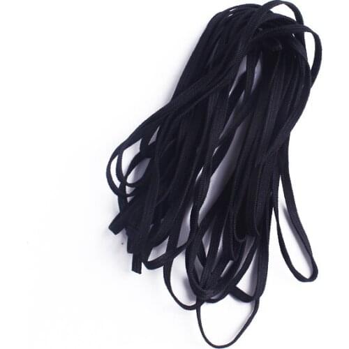 String Rubber Band 3/6 mm 5yards White And Black Elastic Cord Polyester Spandex Sewing Material Accessories Sewing Elastic Seams