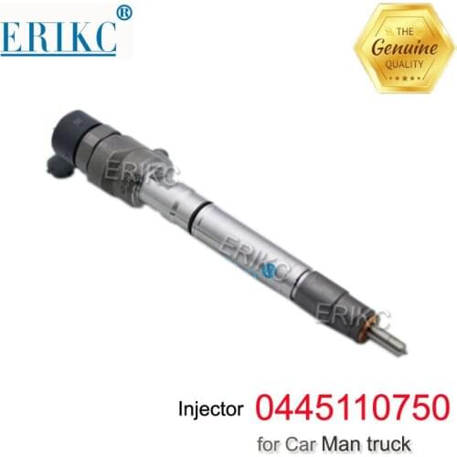 ERIKC 0445110750 CRDI Diesel Injection 0 445 110 750 Auto Engine Fuel Injector Assembly Inyector 0445 110 750 for Car JAC