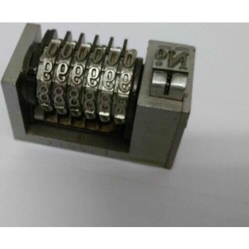 DHL/Fedex/EMS free shipping High quality steel 10pcs 6 Digit 4*8 Numbering Machine 10pcs 7 Digit 4*8 Numbering Machine