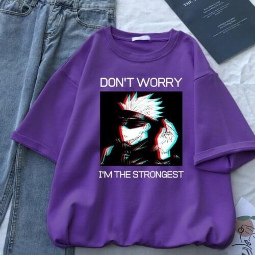 Gojo Sensei Jujustu kaisen Printing T-shirts Women Hip Hop Street Tshirt Female Creativity Casual T-shirt Cotton Summer Top Tees