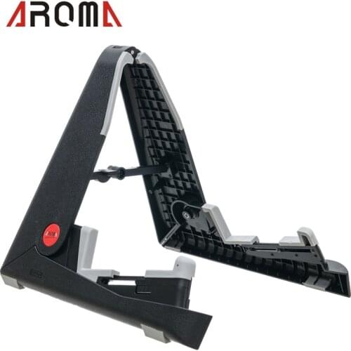 Aroma Guitar Stand Folding Guitar Stand A-frame Black For Electric Acoustic Guitar Bass Stand Guitar Parts Accessories Hot
