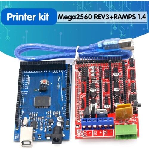 Mega 2560 R3 Mega2560 REV3 + RAMPS 1.4 Controller for Arduino 3D Printer arduino kit Reprap MendelPrusa