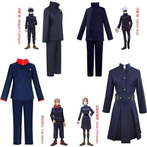Jujutsu Kaisen Cosplay Costume Kaisen Yuji Itadori Nobara Kugisaki Megumi Fushiguro Ryomen Sukuna Kimono Uniform