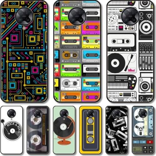 Tapes old vedio Phone Case For xiaomi M2 C3 X3 F2 Lite NFC 6 5 x Poco k30 Pro Anime Black Cover Silicone Back Pretty tpu