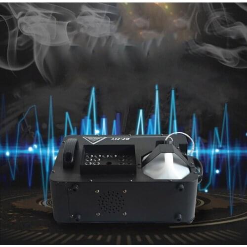 Hot-sale 1500W vertical smoke machine 24x9w RGB 3in1 Led fog machine DMX/remote control Upspray mist effects dj lights fogger