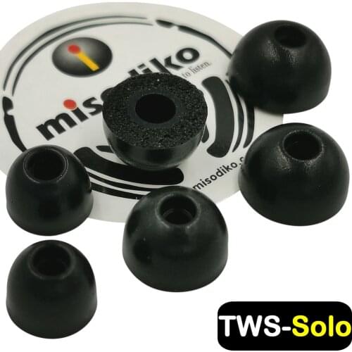 Misodiko TWS-Solo Memory Foam Earbuds Tips- for Beats Powerbeats Pro Totally Wireless Earphones, Powerbeats 3/ 2/ 1, BeatsX