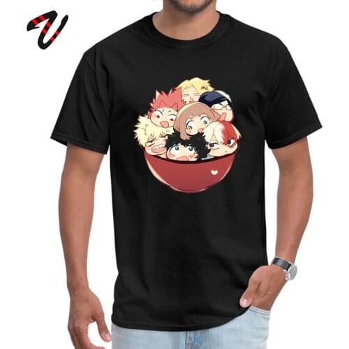 2019 Men T-Shirt Birthday Cool Tee Boku no Hero Academia Deku Bakugo Uraraka Weed Sleeve Leisure T Shirt O-Neck Shirt Wholesale