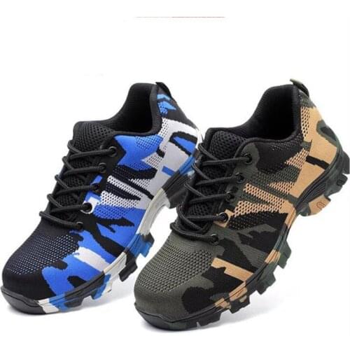 35-48 Mens Steel Toe Cap Work Safety Shoes Men Outdoor Anti-slip Steel Puncture Proof Construction Safety Boots Shoes