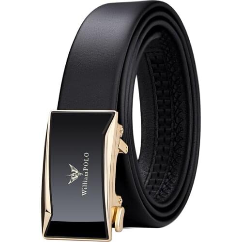 Mens Trouser Belt Genuine Leather Automatic Buckle Luxury Designer High Quality Ceinture Homme Male Belt Black Vintage Belt