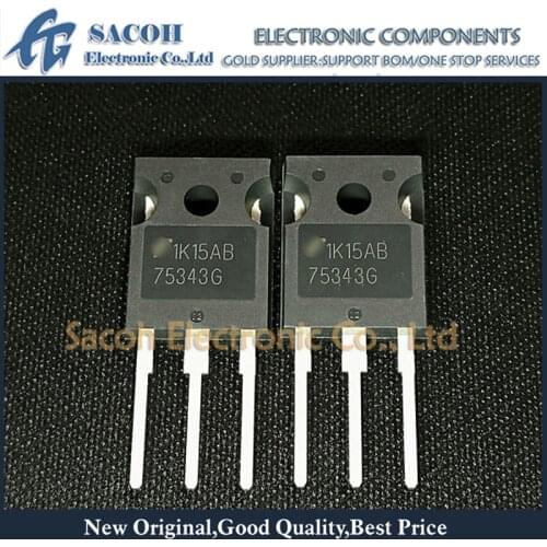 Free Shipping 10Pcs HUF75343G3 75343G 75344G 75345G 75334G TO-247 75A 55V Power MOSFET Transistor