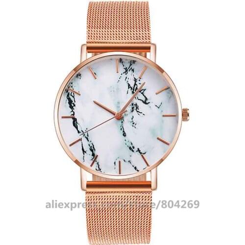 Wholesale Lady For Women Vogue Watches Morning Person At All Letters Print Quartz Watch Men Dress Marbling Watches 919833