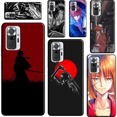 Ruroni Kenshin Anime Poster For Xiaomi Redmi Note 10 Pro Note 9 Pro 8T 9S Note 8 Pro Phone Case For Redmi 9 9C 9T 9A