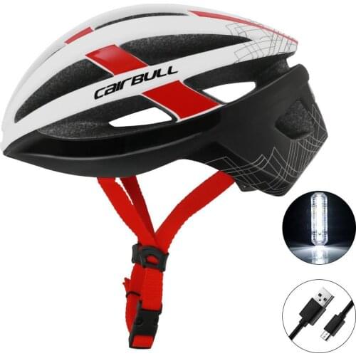 Professional Bike Bicycle Helmet Road Mountain Ultralight Sport Eps Cycling Helmet with Usb Charging Warning Taillight Equipment