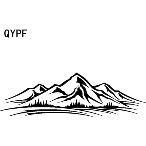 QYPF 19.9cm*6cm In Mountain Full Of Bumps And Hollowsweeds Vinyl Car Sticker Colourful Window Decal C18-0278