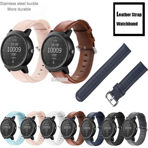 20mm 22mm Calf Leather Band Strap for Ticwatch 2/Ticwatch E watchband