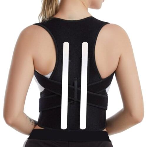 Alloy Bar Back Shoulder Posture Corrector Belt Clavicle Spine Support Reshape Your Body Home Office Sport Upper Back Brace Belt