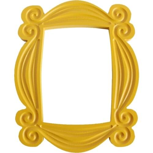 TV Series Friends Handmade Monica Door Frame Wood Yellow Photo Frames Collectible for Home Decor#YYT