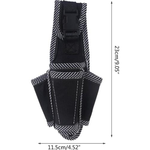 Convenient Tool Bag Waist-mounted Small Tool Pocket Mini Pliers Set Small Electrician Waist Bag S13 Small Twill R7UB