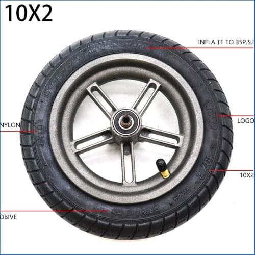 High Quality 10x2 Wheel (wheel 10 Inch)for Xiaomi Mijia M365 Xiaomi M365 10 Inch Tires Wheels Set 156 Mm Tire Mod Upgrade