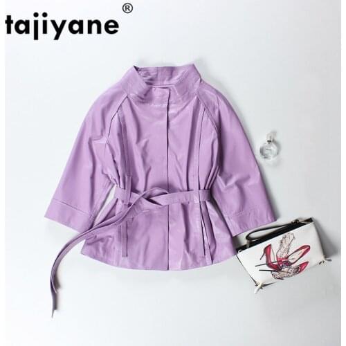 2020 Spring Autumn Genuine Leather Jacket Female Sheepskin Coat Women Leather Jacket Coat Woman Short Korean Slim Fit Coats PY21