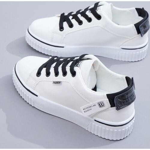 2021 Autumn and Winter Womens Flat Shoes Breathable Shoes Running Casual Womens Shoes Vulcanized Shoes Leather Flat Shoes