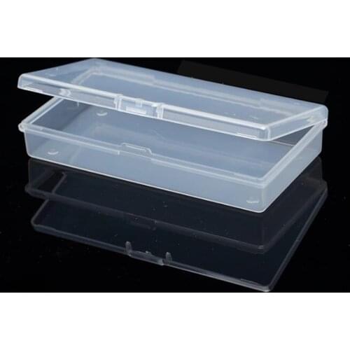 1pc Small plastic box rectangular transparent 12.2*6.2*2.3cm PP Storage Collections Container Box Case Sundries plastic box