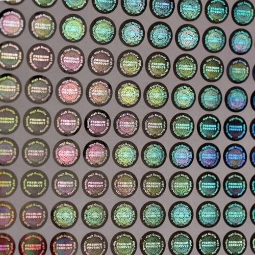 10x10mm High Quality Hologram stickers Premium Products Laser labels