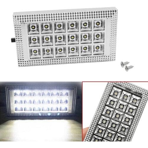 1X 18 SMD 12V Square Shape LED Car Light Source Van Bus Interior Ceiling Dome Roof Lamp Bright White Reading Blubs Free Shipping