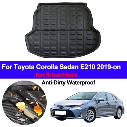 Car Rear Trunk Luggage Mat Cargo Tray Boot Liner For Toyota Corolla Sedan E210 2019 2020 Auto Carpet Protector Floor Anti-dirty